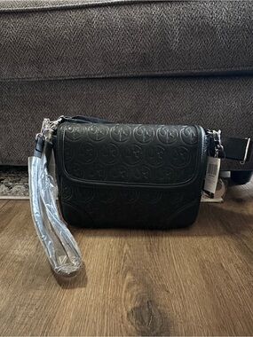 Her Universe Star Wars Black Embossed Emblem Crossbody Bag